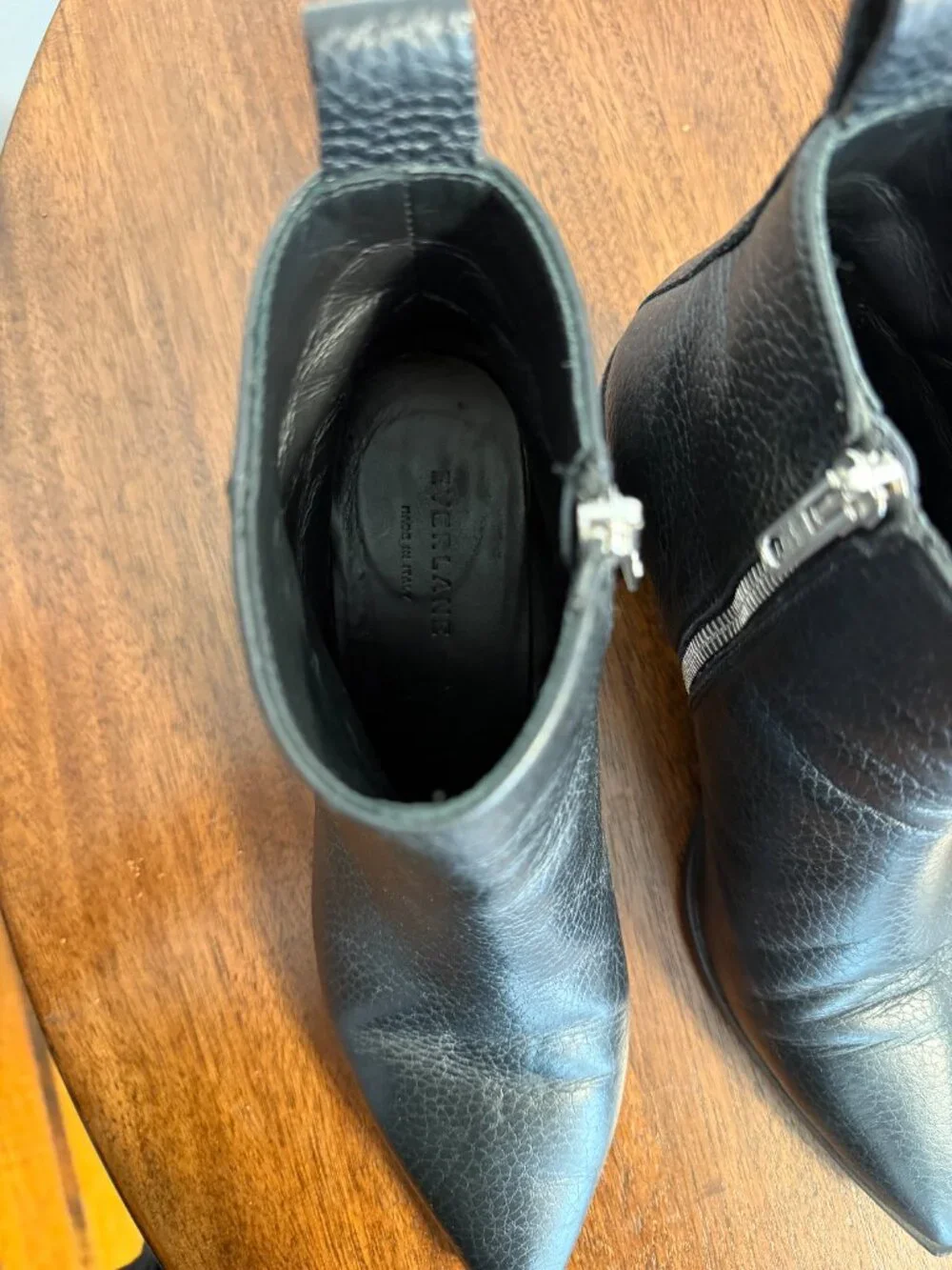 Everlane The Boss Boot Black Leather Size 8